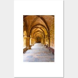 The Cloister at the Old Coimbra Cathedral Posters and Art